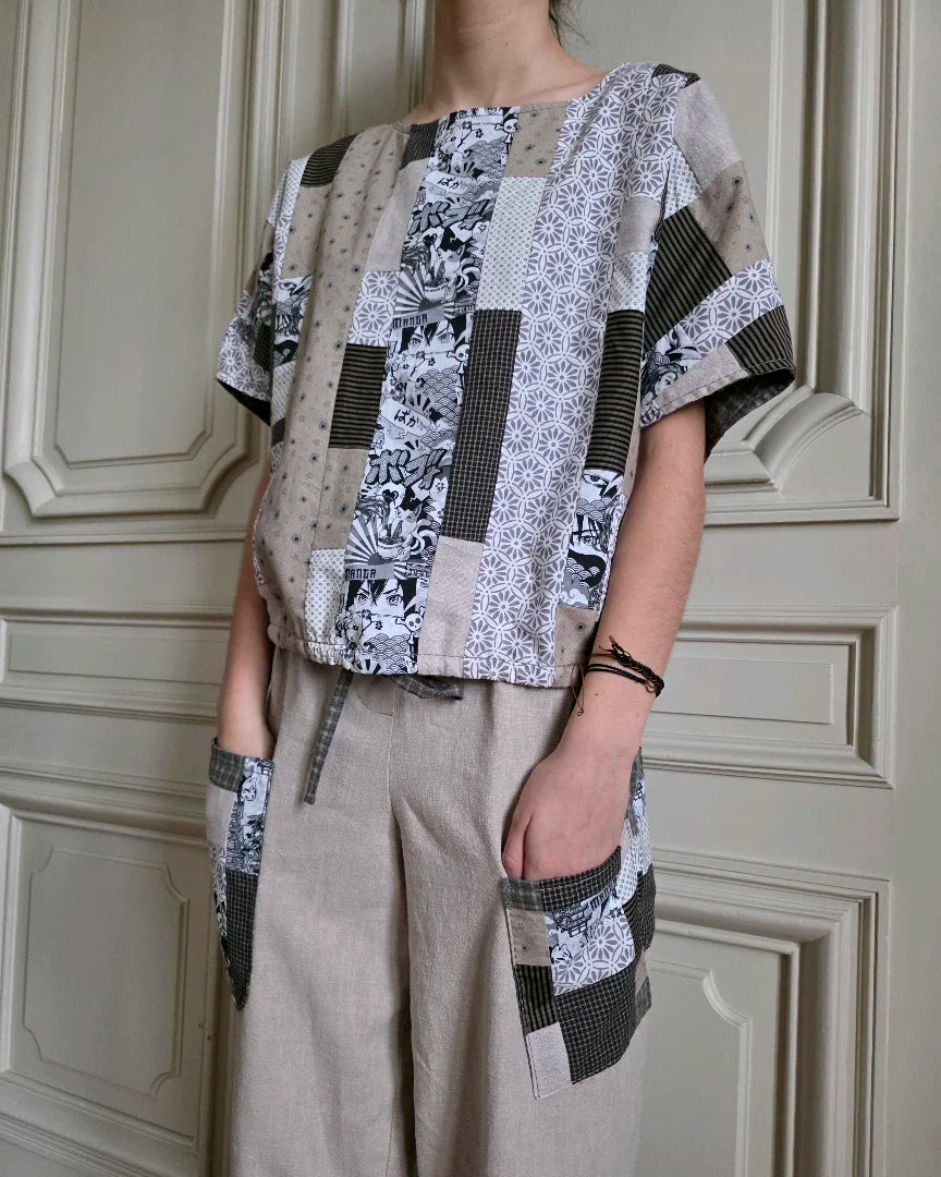 Ensemble Blouse et pantalon de ka collection Variations, Ma.Opus I 