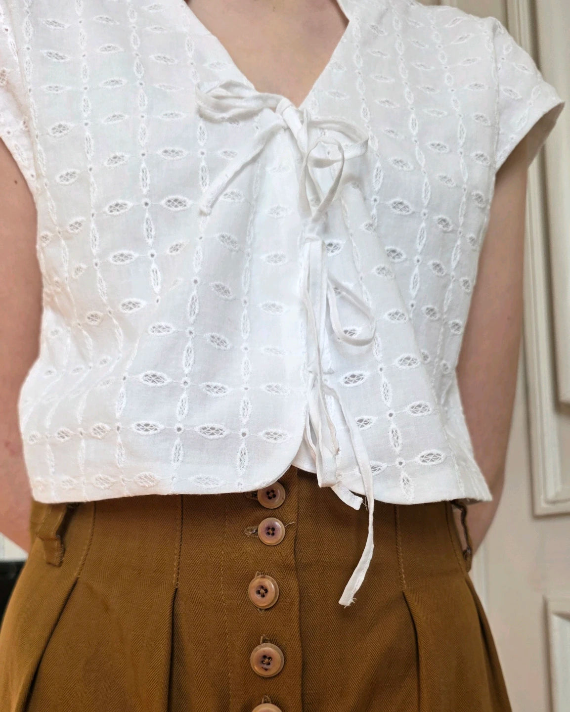 silhouette top broderie anglaise coton variations alize