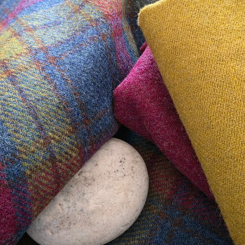 Matière tweed utilisée dans l'atelier A la Mode du  Temps Perdu